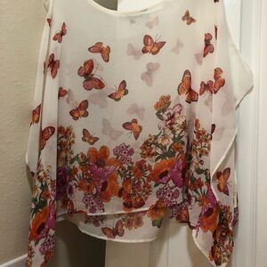 FOREVER 21 BUTTERFLY SHIRT TOP NEW NWT SIZE SMALL